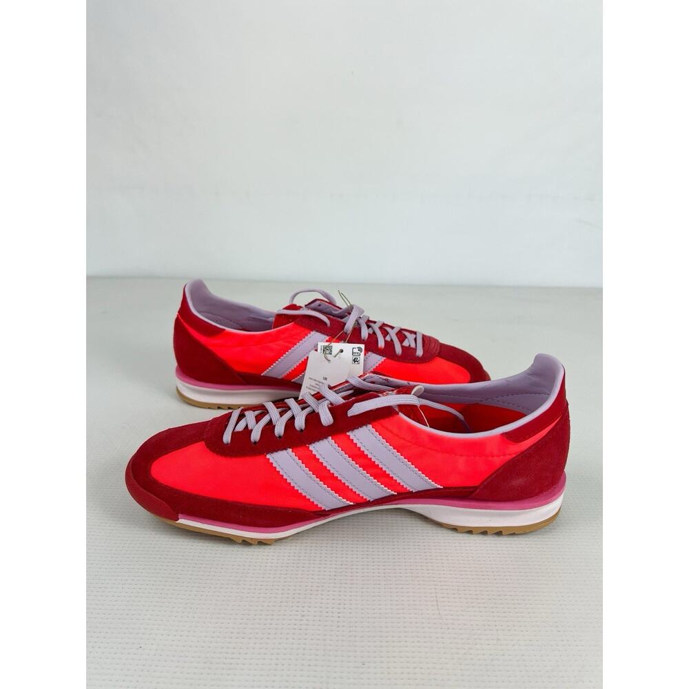Adidas Women's SL72 OG Originals Size 9.5 Solar Red Lavender JH7392 Athletic New - Picture 6 of 9
